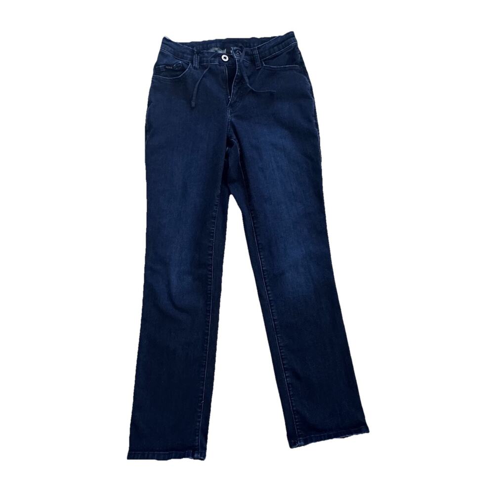 Kuhl Indigo Dyed Drawstring Womens Denim Jeans 8 Short Medium Wash